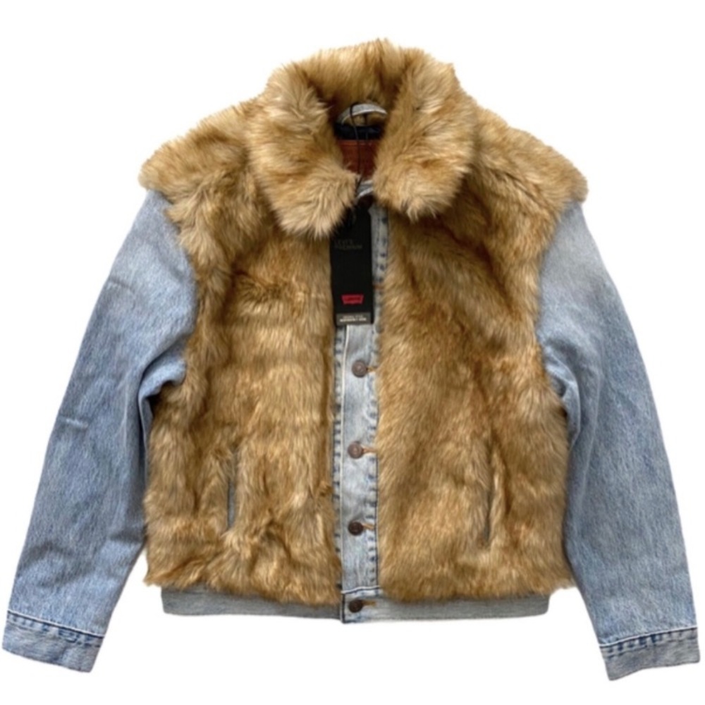 Levi's Fur Denim Trucker Jacket
